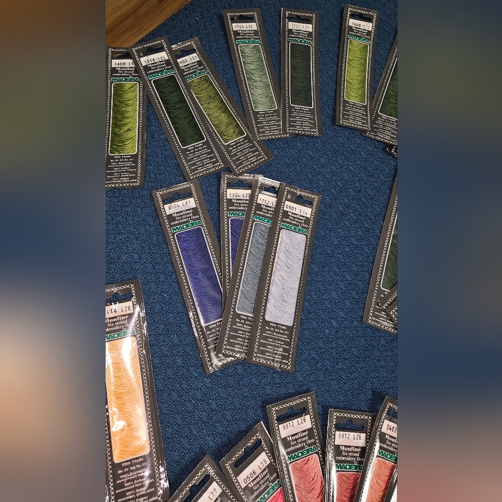 61pc Assorted German Made Embroidery Floss - Picture 6 of 8